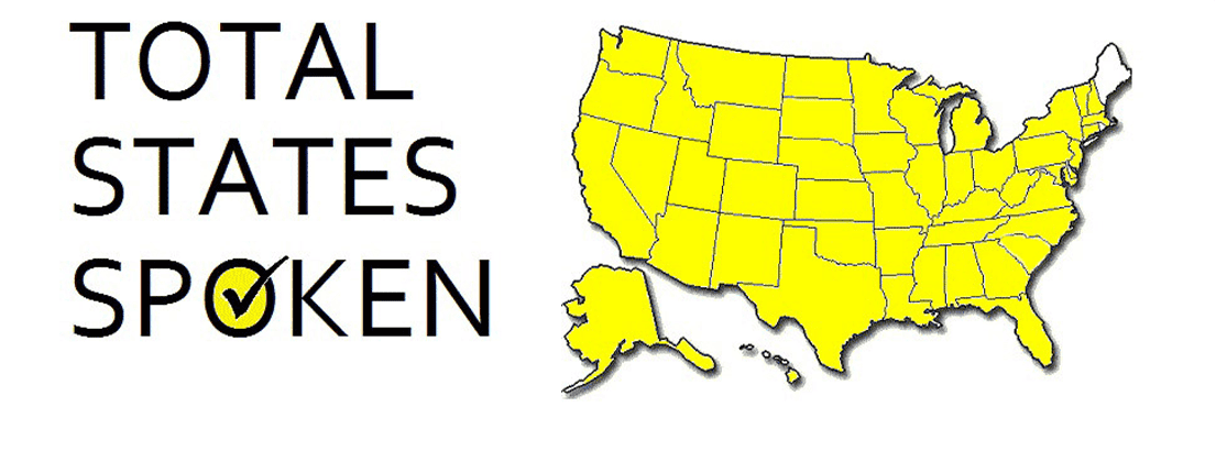 Map showing all US states colored yellow.