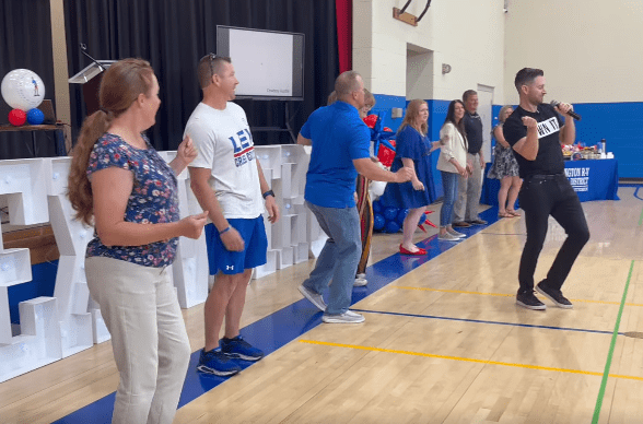 Lexington staff line dance