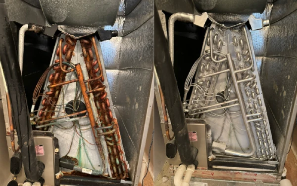 hvac cleaning before and after