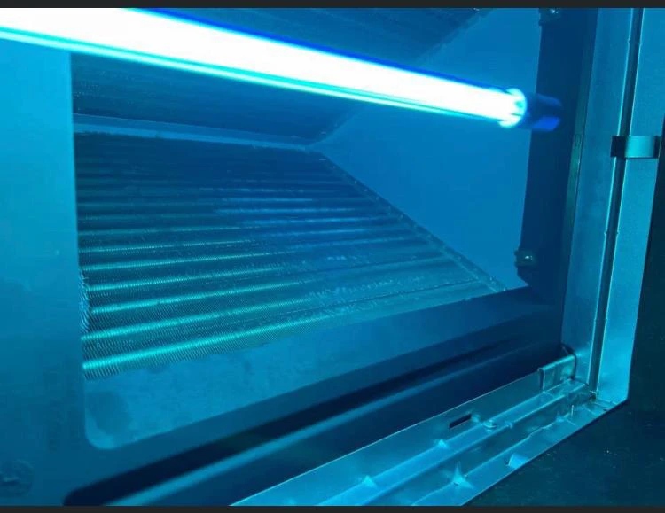 uv light installation inside duct